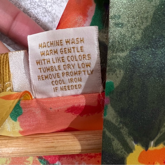 Vintage Victoria's Secret Women's Large Floral Kimono Gown Robe w/ Matching Belt - Picture 7 of 7